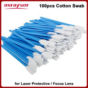 100pcs 산업 면봉 청소 도구 렌즈 보호 창에 대 한 부직포 섬유 레이저 도구에서 정전기 방지 먼지