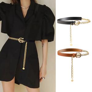 새로운 패션 개성 여성 벨트 다층 금속 허리 체인 조합 펜던트 섹시하고 우아한 벨트