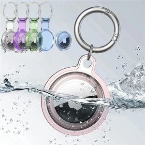 애플 에어태그 방수 분실방지 키체인 홀더 에어태그 보호 풀커버 강아지 고양이 애완동물 목줄용 소프트 케이스 1개