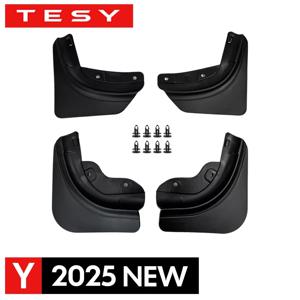 테슬라 모델 3 Y 주니퍼 런치 2025 2026용 오리지널 타입 머드 플랩 소프트 머드플랩 가드 프론트 휠 펜더 머드가드 액세서리