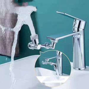 1개 금속 1080 °   유니버설 회전 수도꼭지 에어레이터 버블러 노즐 주방 수도꼭지 스프레이어 헤드 어댑터 세면대 수도꼭지 연장기