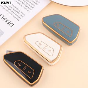 TPU 자동차 키 케이스 커버 쉘 Fob For Volkswagen VW Golf 8 MK8 ID-4 ID-6 For Skoda Octavia A8 For Seat Leon FR MK4 Cupra