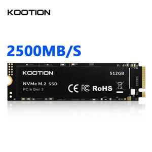 KOOTION 노트북 데스크탑 노트북용 내장 하드 드라이브, Nvme M2 SSD, 512GB, 1TB, 2TB, M.2 SSD, Nvme 2280 PCIe 3.0x4 솔리드 스테이트 디스크