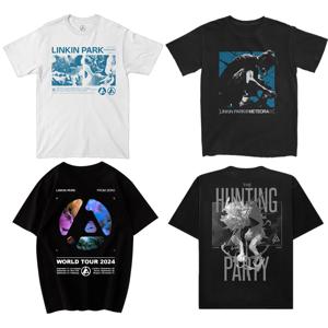 2025 Linkin Park From Zero 새 앨범 투어 주변 여성 플러스 사이즈 반소매 티셔츠 록 팬 지원 티셔츠 의류