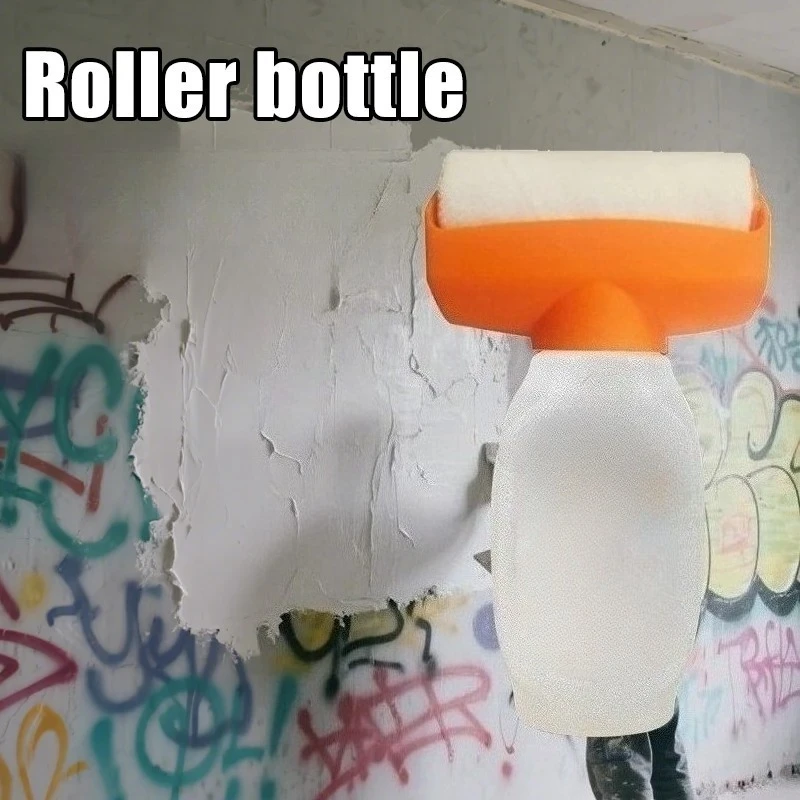 재사용 가능한 퍼티 페이스트 롤러 브러시 벽 수리 리노베이션 도구 리필 가능한 용기 포함 퍼티 미포함