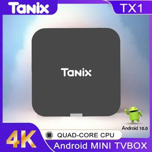 글로벌 안드로이드 10.0 TV 박스 Tanix TX1 CPU Allwinner H313 지원 4K 2.4G Wifi RAM 2GB ROM 16GB 8GB 다국어 스마트 TV 박스