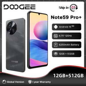 글로벌 버전 DOOGEE Note59 Pro+ 5G 스마트폰 6.75