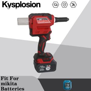 Riveter 28mm 브러시리스 리벳 건 무선, 2.4-6.4cm 범위 너트 리베터 드릴용 수동 리베터 makita 배터리용 참신 도구