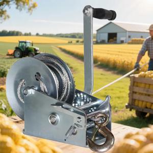 800/1600/2000lb 수동 윈치 미니 핸드 윈치 가정용 윈치 소형 크레인 윈치 와이어 로프 풀링 리프팅 윈치 리드 리프트