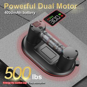 지능형 디스플레이 산업용 4000mAh 전기 진공 흡착판 300KG 하중 고하중 화강암 타일 유리 리프터 도구