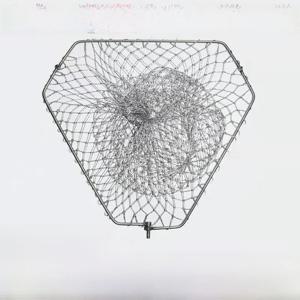 삼각형 스테인리스 스틸 낚시 그물망 헤드, 쌓아 올릴 수 있는 견고한 그물망, 대형 물고기 잡기용 원형 그물망