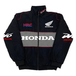 겨울용 따뜻한 남성용 혼다 오토바이 재킷 - 레이싱 방풍 재킷 (혼다 로고 포함, 맞춤형 등 디자인 가능)