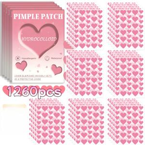 다양한 색상의 별 여드름 패치, 얼굴 여드름 패치, 컨실러 여드름 패치, 여드름 패치 1260개, 초박형 및 b