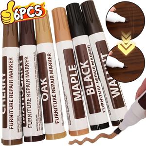 가구 보수 마커 펜 나무 흠집 수리 키트 바닥 테이블 나뭇결 페인트 펜 책상 얼룩 방수 펜 벽 처리