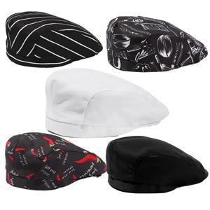 케이터링 요리사 모자 2/1개 셰프 주방 작업 모자 (음식 서비스, 호텔, 레스토랑, 구내식당, 제빵, 가정 요리용)