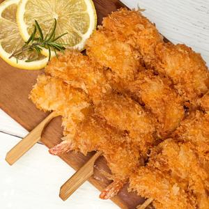 겉바속촉 (새우 & 떡) 꼬치튀김