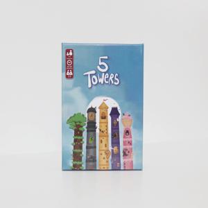 5타워 추상 전략 스태킹 타워 퍼즐 보드게임 레저 모임 중국어-영어 버전