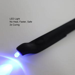 충전식 자외선 UV 핀셋 속눈썹 연장 접착 경화 램프 (네일 아트용 프레스 스위치 포함)