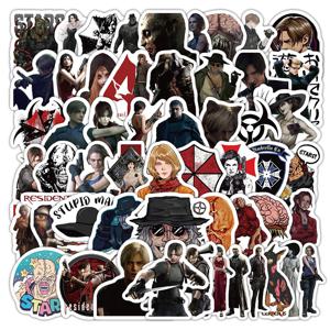 60Pcs 레지던트 이블 스티커 DIY 스티커 Scrapbooking 전화 수하물 스케이트 보드 방수 데칼