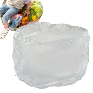 방수 커버가 있는 투명 동물 모양 플러시 빈백 의자, 아이들 침실, 놀이방, 유아방, 가정 장식용