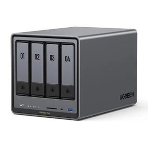 UGREEN NASync DXP4800 Plus 4베이 데스크탑 NAS 펜티엄 골드 8505 5코어 CPU 16GB RAM 네트워크 연결 스토리지 (하드 드라이브 없음)