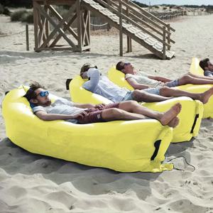 야외용 에어 매트리스 1개, 낮잠 및 음악 축제용 접이식 싱글 에어 소파