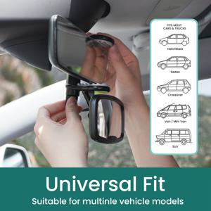 1개 및 2개 세트 파손 방지 및 흔들림 방지 전방 유아용 자동차 거울 - 아기용 클립형 자동차 거울, 신생아 필수품