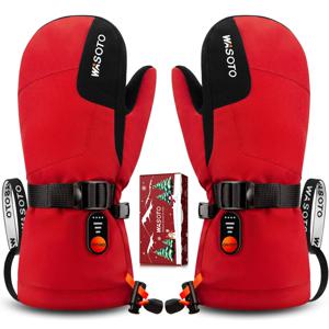 어린이용 겨울 방수 발열 장갑 배터리 내장 스키 및 자전거용 따뜻한 손 보호대