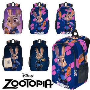 일상 출퇴근 및 단기 여행을 위한 다양한 수납공간이 있는 1PC 주토피아 주디 프린트 백팩 - 다목적 여행 가방