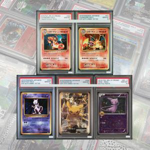 20주년 기념-1판. 시리즈 DIY 프로시 PTCG 등급별 컬렉션 카드 미우-홀로 차리자드-홀로 미트투-홀로 카드 젬 MT10 어린이 선물