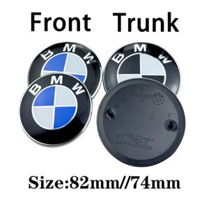 AAA--2개 74mm 82mm 자동차 엠블럼 로고 미니 BMW E46 E39 E87 E90 E28 E53 E30 E60 E34 E36 E61 E62 E70 E91 E92 X3용 리어 트렁크 배지