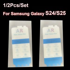 삼성 갤럭시 S25 울트라 S24 플러스 스크린 보호필름 AR 파이버 필름 갤럭시 S 24 25 + S25 울트라 보호필름 1/2개/세트 HD 필름