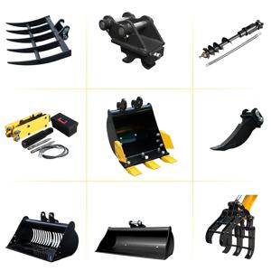 굴삭기 퀵 커넥터 + 틸팅 버킷 고강도 강철 건설 기계 부품 미니 굴삭기 (어태치먼트 포함)