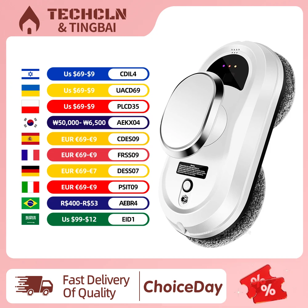 지능형 창 청소 로봇 진공 청소기 로봇 창 클리너 전기 유리 Limpiacristales 가정용 원격 제어