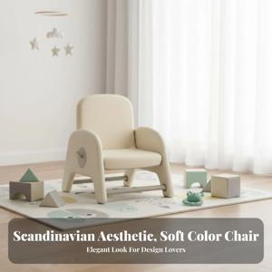 높이 조절이 가능한 어린이용 의자 둥근 모서리 어린이용 지지형 사이드레스트체어 패딩 처리된 좌석 유아용 인체공학적 디자인