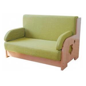 2인용 문학풍 소파 교육용 디자인 어린이 소파 유치원, 보육원용 부드럽고 편안한 스키젠틀 직물 소파