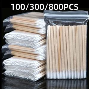 일회용 면봉 나무 막대기가 달린 뾰족한 면봉 정밀 청소 다목적 청소 전문 면봉