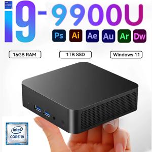 새로운 인텔 코어 i9 9900U 16GB/32GB 램 1/2TB SSD 블루투스 5.2 WiFi6 1000M 이더넷 윈도우 11 게이밍/오피스 인텔 i9 미니 PC
