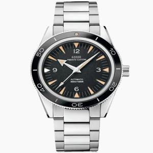 럭셔리 스포츠 남성용 자동 기계식 시계 빛나는 달력 블루 블랙 스펙터스 007 세라믹 캔버스 손목시계 41mm