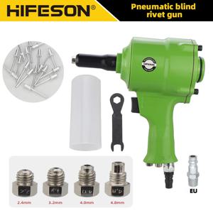HIFESON 공압 에어 블라인드 리벳 건 자동 POP 리베터 리벳팅 도구 (2.4mm, 3.2mm, 4.2mm, 4.8mm 용)