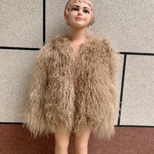 HUAQIUMEISI 어린이 몽골 양모 코트 리얼 모피 코트 겨울 소년과 소녀 같은 스타일 어린이 몽골 모피 코트 패션