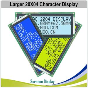 Surenoo 204 20X4 2004 대문자 LCD 모듈 디스플레이 화면 LCM 영어 일본어 파란색 노란색 녹색