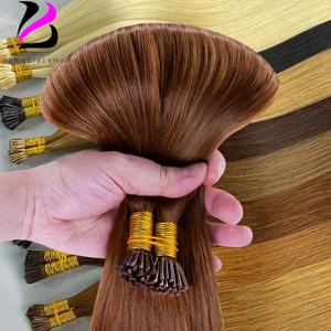 스트레이트 I 팁 헤어 익스텐션 인간 천연 헤어 익스텐션 케라틴 캡슐 오리지널 인간 헤어 케라틴 캡슐 브라운 블론드
