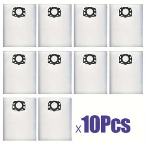 WD4/WD5/WD6 및 MV4/MV5/MV6 진공 청소기용 10개 기존 Karcher 먼지 필터 백 - 모델 2.863-006.0 먼지 보호 교체