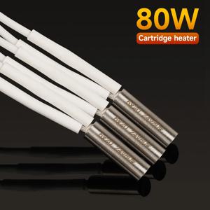 KINGROON 24V 80W 히터 카트리지 E3D V6 화산 핫 엔드 3D 프린터 부품 용 6*20mm 1M 고온 빠른 가열 튜브