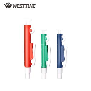 Westtune 피펫 펌프는 일회용 플라스틱 및 유리 피펫 2ml 10ml 25ml 용 빠른 릴리스 피펫 펌프 수동 피펫 펌프를 지원합니다.