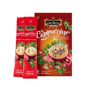 [공식수입인증정품] TNI 킹커피 헤이즐넛 카푸치노 커피 12입, 20g, 12개