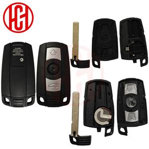 스마트 키 케이스 3 버튼 (키 블레이드 포함) BMW X5 X6 E61 E90 E82 E70 E71 E87 E88 E89 1 3 5 6 시리즈 원격 자동차 키 fob 교체