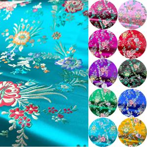 베고니아 꽃 브로케이드 자카드 다마스크 패브릭 DIY 어린이를위한 봉제 옷 기모노 중국 가운 홈 장식 베개 케이스 액세서리