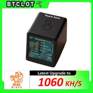 솔로 BTC 로터리 마이너 ESP32 데스크탑 시계 1060KH/s 저소음 저전력 SHA256 비트코인 ​​마이너 선물 스마트 TV 홈